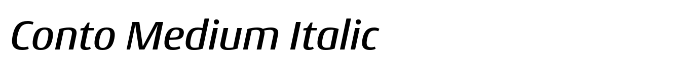 Conto Medium Italic